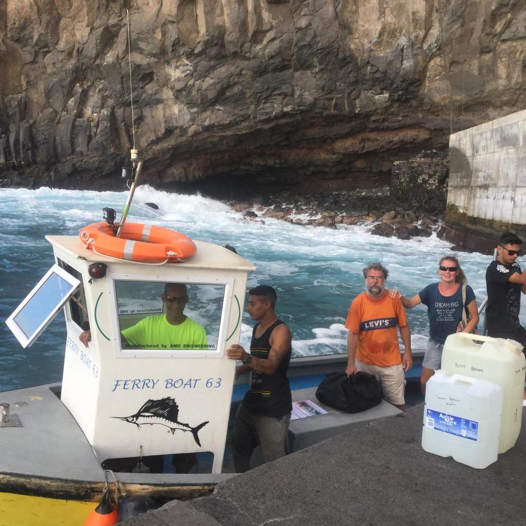 Loading up the Jamestown ferry - Jon Sanders 10th Circumnavigation © RPYC